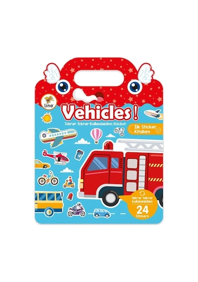 Lino Tekrar Tekrar Kullanılabilen İlk Sticker Kitabım Vehıcles Ls-501