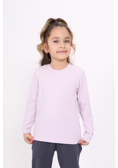 Toontoy Kids Toontoy Unisex Çocuk Tişört Açık Lila