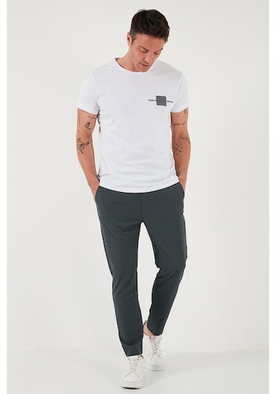 Buratti Streç Regular Fit Normal Bel Düz Paça Jogger Erkek Pantolon Cf25617801 Yeşil