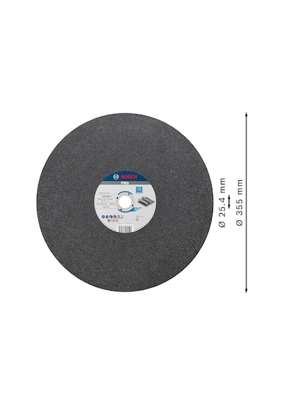 2608601238 Ayırma Diski Düz Expert For Metal A 30 T Bf 355 Mm 2,8 Mm