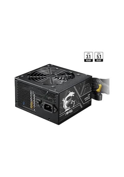 Msı Mag A650bn Pcıe5 Iı 650w 80+ Bronze 120mm Fan Power Supply Akak92msı0020