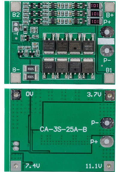 Weko Bms-24227 3s 25a Bms Devresi Lityum Batarya Şarj Modülü 57x45x3.5mm