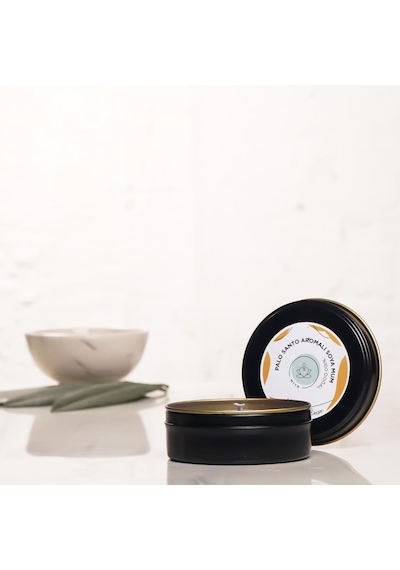 Mitr Palo Santo Aromalı Metal Soya Mum Çok Renkli