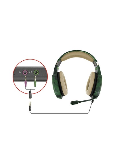 Gxt 322c Carus Yeşil Kamuflaj Gamer Kulaklık