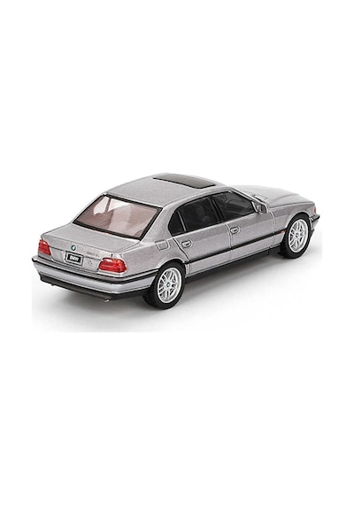 Mını Gt 1:64 Bmw 750il Aspen Silver Metallic Blister Paket Diecast Model Araba Mgt00792-bl Gri