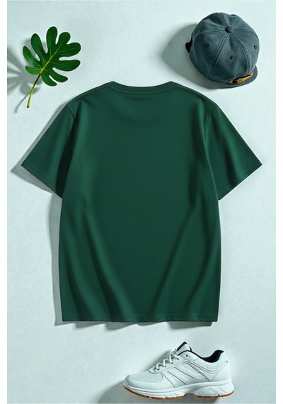 Uyguntarz Şekerleme Lolilop Kalp Baskılı Tasarım Tshirt Yeşil