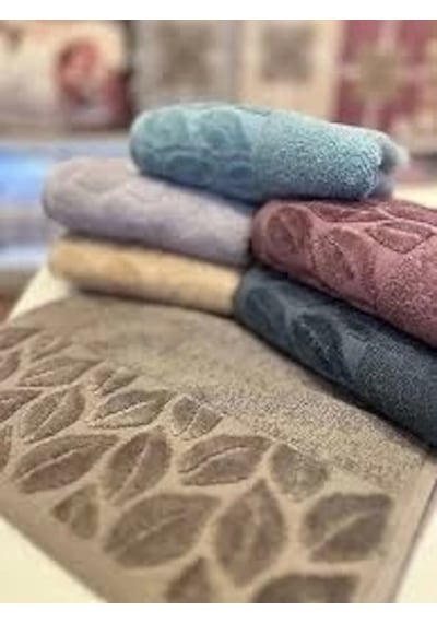 Nivemeshome 249 Hazal Yeşil Jakarlı Havlu Nurpak Yeşil