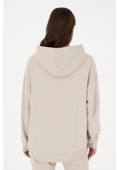 U.S. Polo Assn. Kadın Taş Kapüşonlu Sweatshirt 50291265-VR049