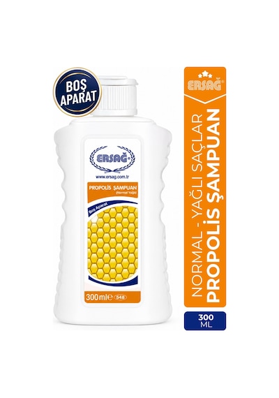 Ersağ Normal ve Yağlı Saçlar için Propolisli Şampuan  300 ML