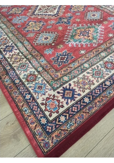 Çam Halı Gloria Td741 Multi Etnik Desen Dokuma Saçaklı Kilim