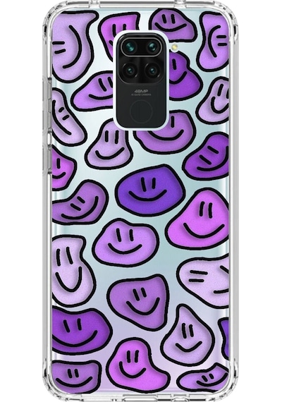 Xiaomi Redmi Note 9 Uyumlu Şeffaf Kılıf Wallpaper 6 Tasarımlı