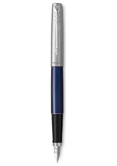 Parker Jotter Mavi Krom Tasarımlı Dolma Kalem, Orta Kalınlıkta Uç, Mavi Mürekkep Genel