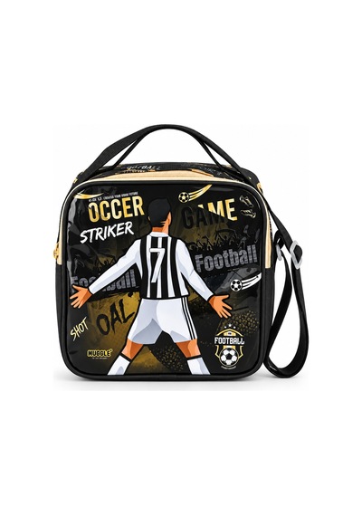 Soccer Game Futbol Football Temalı Beslenme Çantası Çocuk Okul Yemek Çantası 22x22x10 Cm Çok Renkli