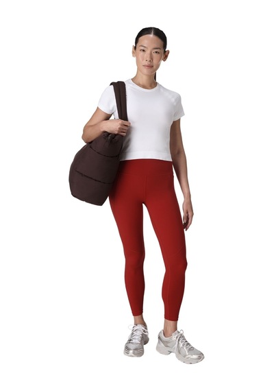 Sweaty Betty Sweaty Betty Athlete Crop Seamless Workout Kadın Beyaz Tişört 100 Beyaz