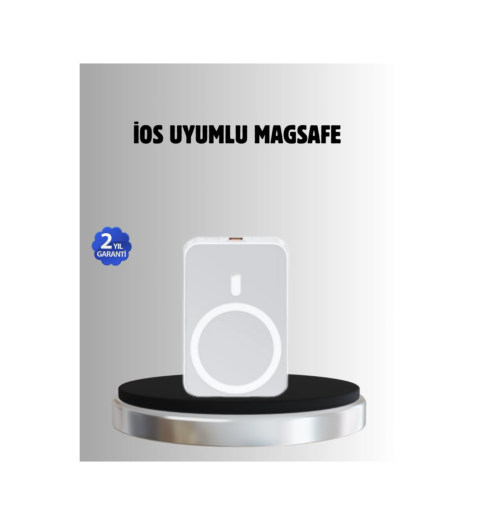 Magsafe Battery Pack Kablosuz Hızlı Şarj, Kompakt Taşınabilir Güç Bankası