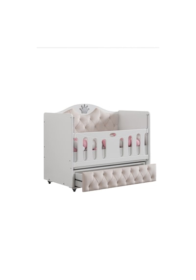 Beşik, Aden Çekmeceli Korkuluklu Sallanan Beşik 60x120 Çok Renkli