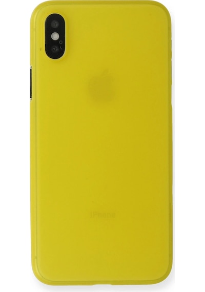 Gld-spt- Newface Apple Uyumlu iPhone X Kılıf Pp Ultra İnce Kapak - Sarı