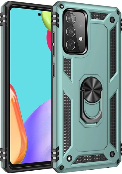 Newface - 820 - Samsung Galaxy A33 5g Kılıf Sofya Yüzüklü Silikon Kapak - Edntrend - - Yeşil