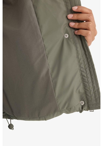 Defacto Regular Fit Kapüşonlu Fermuarlı Şişme Mont F2143ax25wnkh6 Haki-kh6