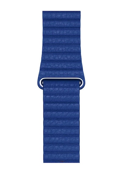Ekılıf - Apple Uyumlu  Watch 40mm - Kordon Deri Lop Kordon Krd-09 - Mavi