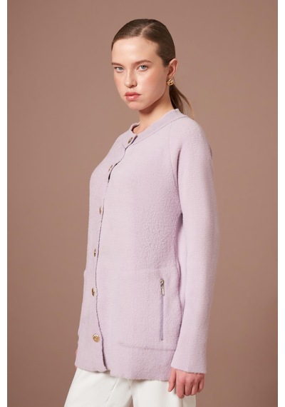Ftz Women Kadın Angora Hırka Lila 25259 Lila