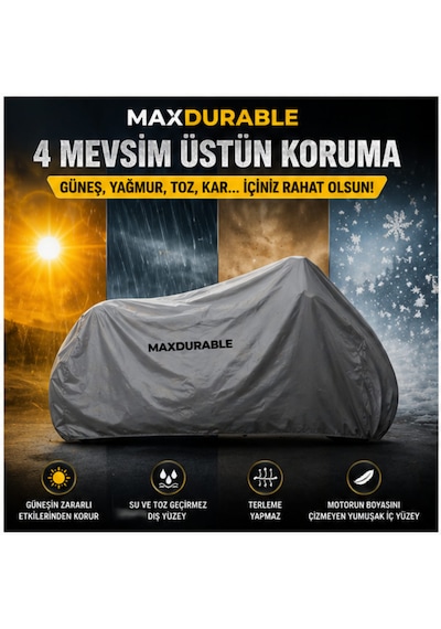 Bajaj Dominar 400 Motosiklet Brandası Su Geçirmez 4 Mevsim Boya Dostu Motor Brandası + Taşıma Çantalı