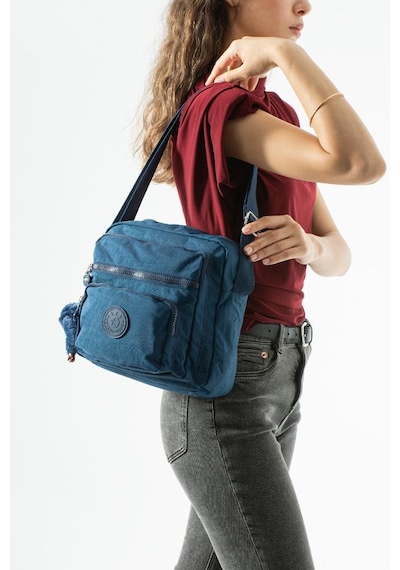 Baginn Kadın Postacı Çanta 28 32 Cm 571 Collection Klinkır Hafif Yağmur Geçirmez Klinkır Kumaş Çok Cepli Lacivert