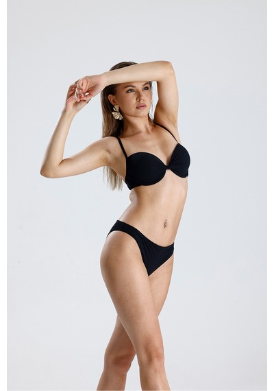 Magic Form Dekolteli Süngerli Bikini Üstü Siyah - 724119112 Siyah