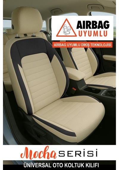 Naz Oto Mocha Taytüyü Oto Koltuk Kılıfı Hyundai İ20-i30-accent Blue-era-getz Uyumlu Bej
