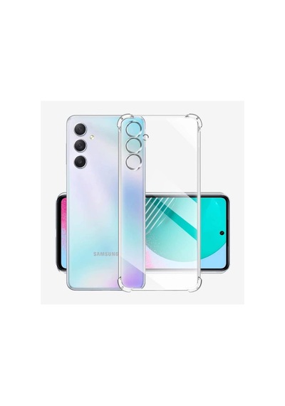 Galaxy M54 Uyumlu Kapak Kamera Korumalı Antişok Airbag Köşe Korumalı Silikon Şeffaf Kılıf
