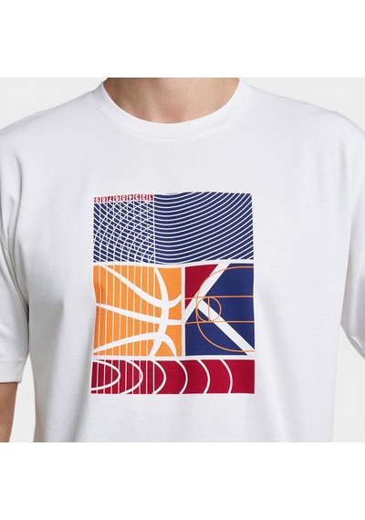 Lescon 26b-1053 Basketbol Kısa Kol T-shırt Beyaz