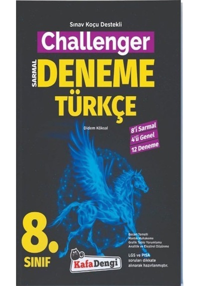 8 Sınıf Türkçe Challenger Sarmal Deneme Kafa Dengi Yayınları