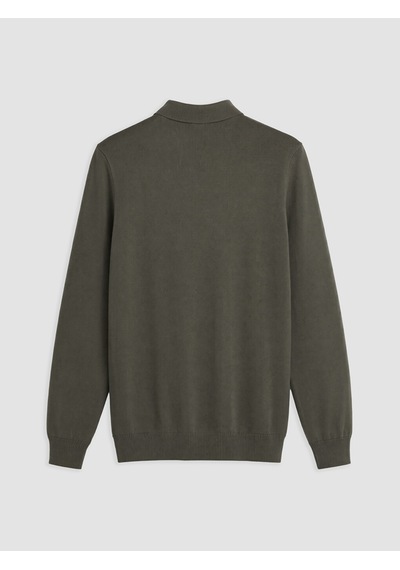 Lcwaıkıkı Classic Haki Polo Yaka Erkek Triko Kazak