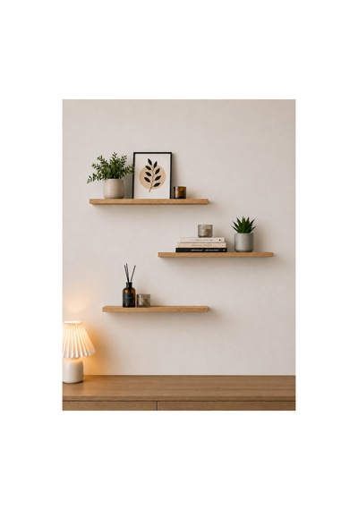 Harmony 3 Raflı Gizli Monte Uçan Raf 50 15 Cm Garden Meşe