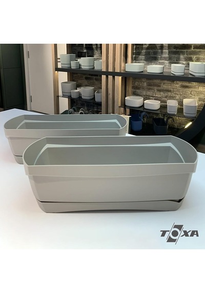 Modern Balkon Saksı Kahve, 5 Litre