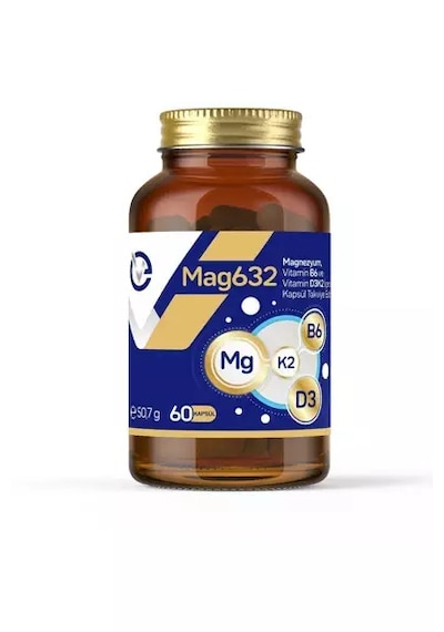 Evopharma Mag632 Magnezyum, Vitamin B6 Ve Vitamin D3k2 İçeren Takviye Edici Gıda