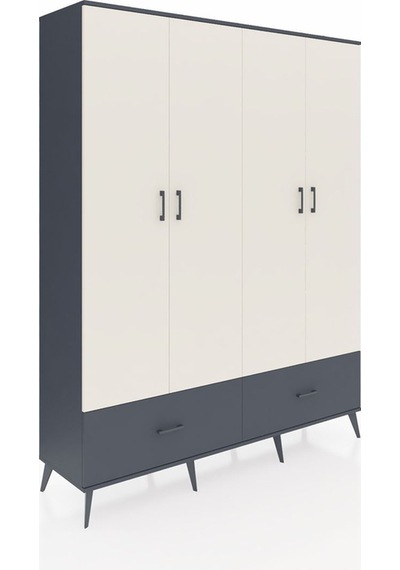 Hyperion Gardrop 6 Raflı 2 Çekmeceli 2 Askılı 176x44x221 Antrasit-aytaşı/antrasit Aytaşı/antrasit Hyperion Gardrop 6 Raflı 2 Çekmeceli 2 Askılı 176x44x221 Antrasit-aytaşı/antrasit Aytaşı/antrasit