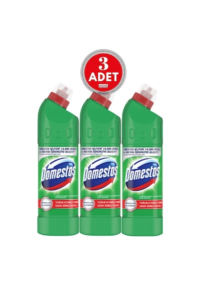 Domestos Çamaşır Suyu Dağ Esintisi 750 Ml X3 Adet 3'lü Set