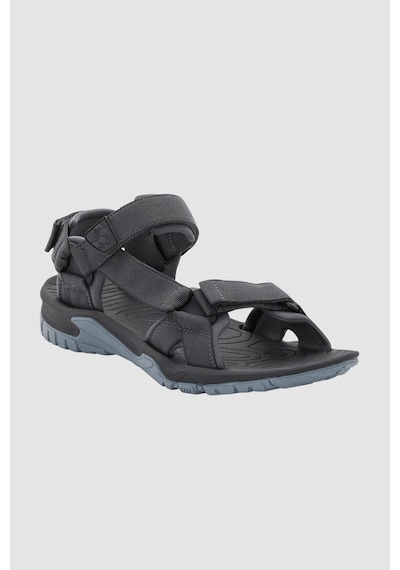 Jack Wolfskin Lakewood Ride Erkek Outdoor Sandalet Ebony Çok Renkli