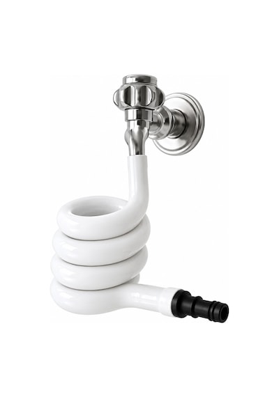 Wc Hortum Matik Beyaz Spiralli Hortum Wc Taharet Matik Esnek Klozet Taharet Hortumu 70-90cm
