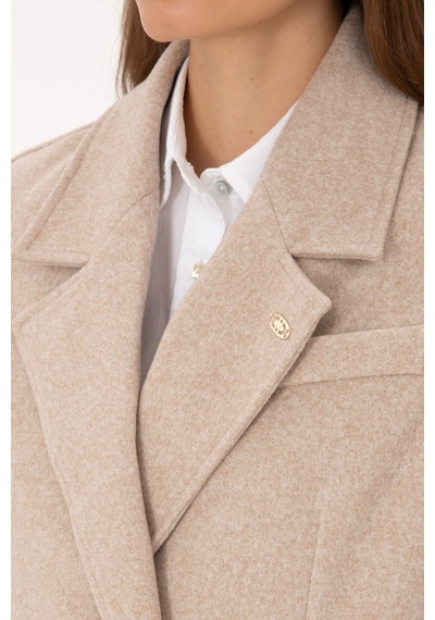 U.S. Polo Assn. Kadın Camel Melanj Örme Yelek 50315824-VR122