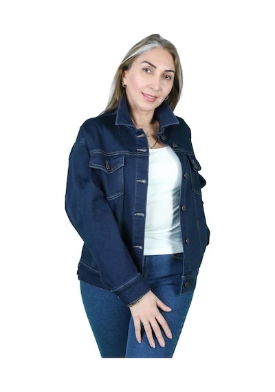 Kadın Şardonlu Kot Ceket 001
