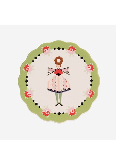 Cath Kidston Pembe Mantar Bardak Altlığı 10 Cm