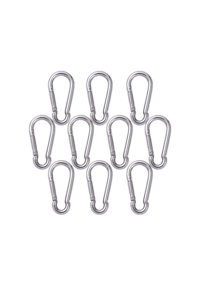 10mm Düz Yaylı Galvanizli Karabina 5 Adet