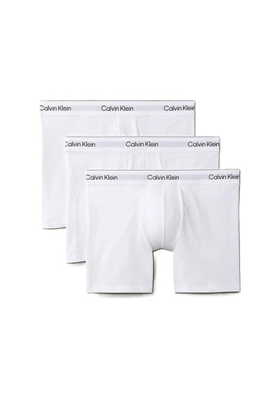Calvin Klein Erkek 3 Lü Boxer Nb4394-100-9101 Beyaz