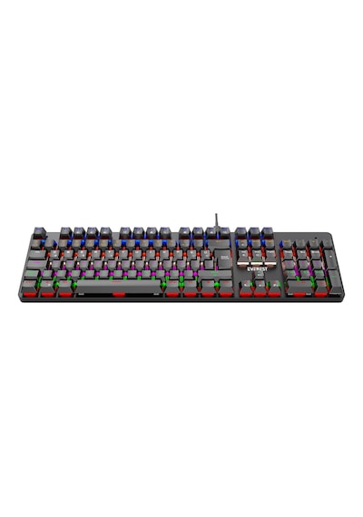 Everest Kb-mk1 Lumos Siyah Usb Rainbow Aydınlatmalı Blue Switch Full Anti-ghosting Mekanik Gaming Oyuncu Klavye