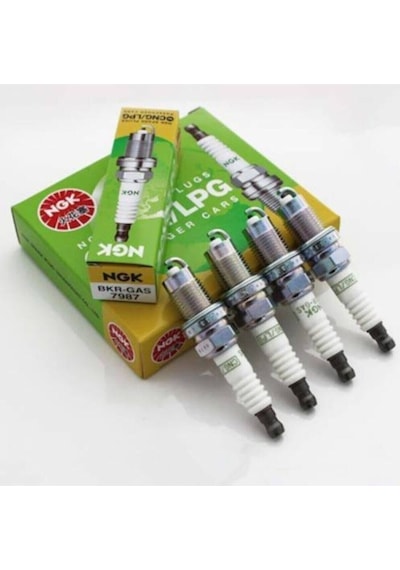 7987 Lpg 4'lü Ateşleme Buji Takımı Bkr5 Bkr6 7987----enjeksiyonlu Araçlar Için Uyumlu