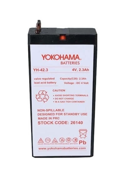Yokohama Yh-42.3 4 Volt - 2.3 Amper Akü 50x100x22 Mm