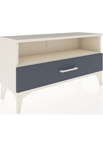 Arges Şifonyer Tek Raflı Tek Çekmeceli 88x30x48 Aytaşı-antrasit Aytaşı