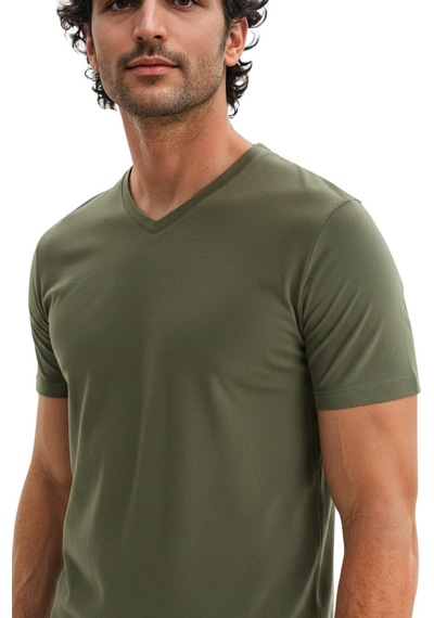 Arma Ar-ma Erkek V Yaka Tişört Baskisiz Basic Örme Kumaş Regular Fit %100 Pamuk 30/1 Penye Süprem Y31364408102 Haki-h1 Arma Ar-ma Erkek V Yaka Tişört Baskisiz Basic Örme Kumaş Regular Fit %100 Pamuk 30/1 Penye Süprem Y31364408102 Haki-h1